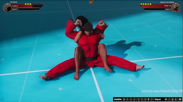 VITTORIA VS Master Ken Baiter (Naked Fighter 3D)