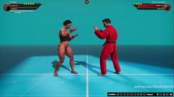 VITTORIA VS Master Ken Baiter (Naked Fighter 3D)