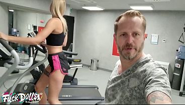 Cute Blonde Lulu Love hardly fucked by tourist after gym