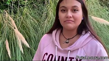 An innocent Latina teen fucks for money