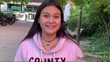 An innocent Latina teen fucks for money