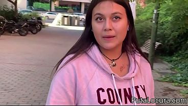 An innocent Latina teen fucks for money