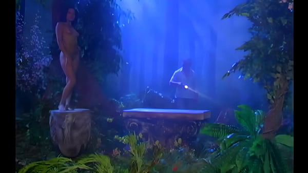 A night encounter with a lonely, beautiful nymph in the mysterious garden
