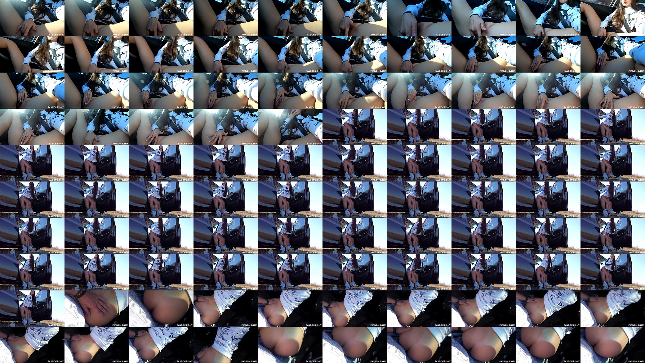 Trip in car with fingering and rough fuck and squirting in public - SHORT VERSION 预览图