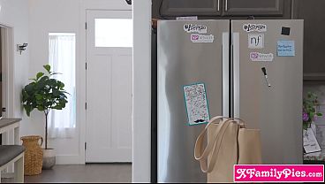 Teen stepsister and MILF stepmom share stepbrother big cock