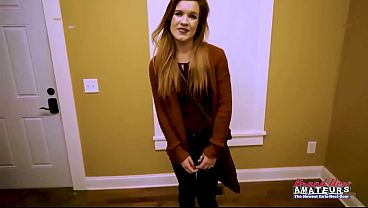 eaton Petite Coed Redhead Solo Masturbation And Intense Rimjob!