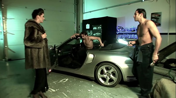 He pulls down her panties and bends her over to slide his throbbing dick into her soaking...