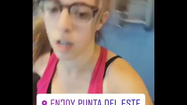 Nati Jota wet in the gym (tits)
