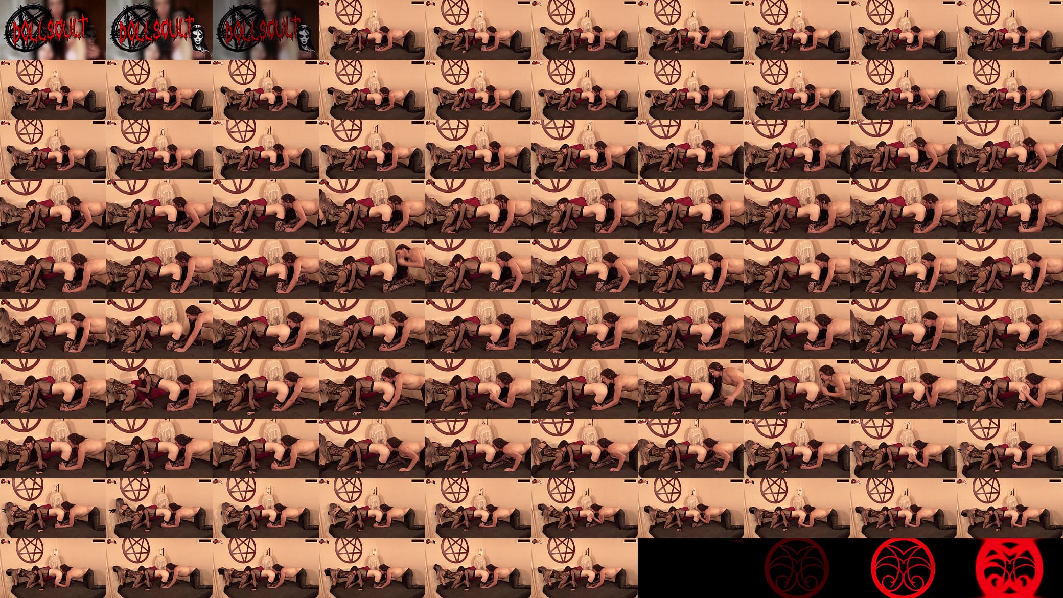 THE HUMAN CENTIPEDE - double rimjob in doggy - DOLLSCULT 预览图