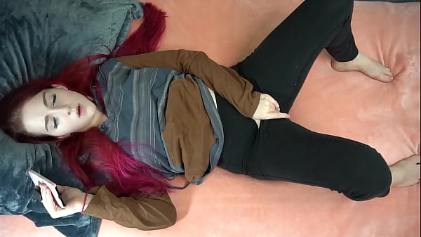 Watching Porn And Getting Myself Wet   Leg Shaking Orgasm
