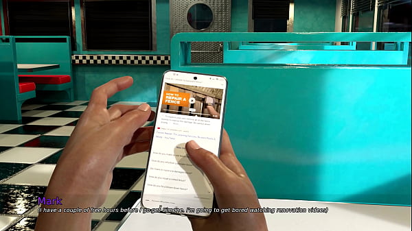 My Dorm 35 - Mark is doing sex with his schoolmate Megan (doggy position)i n her room.