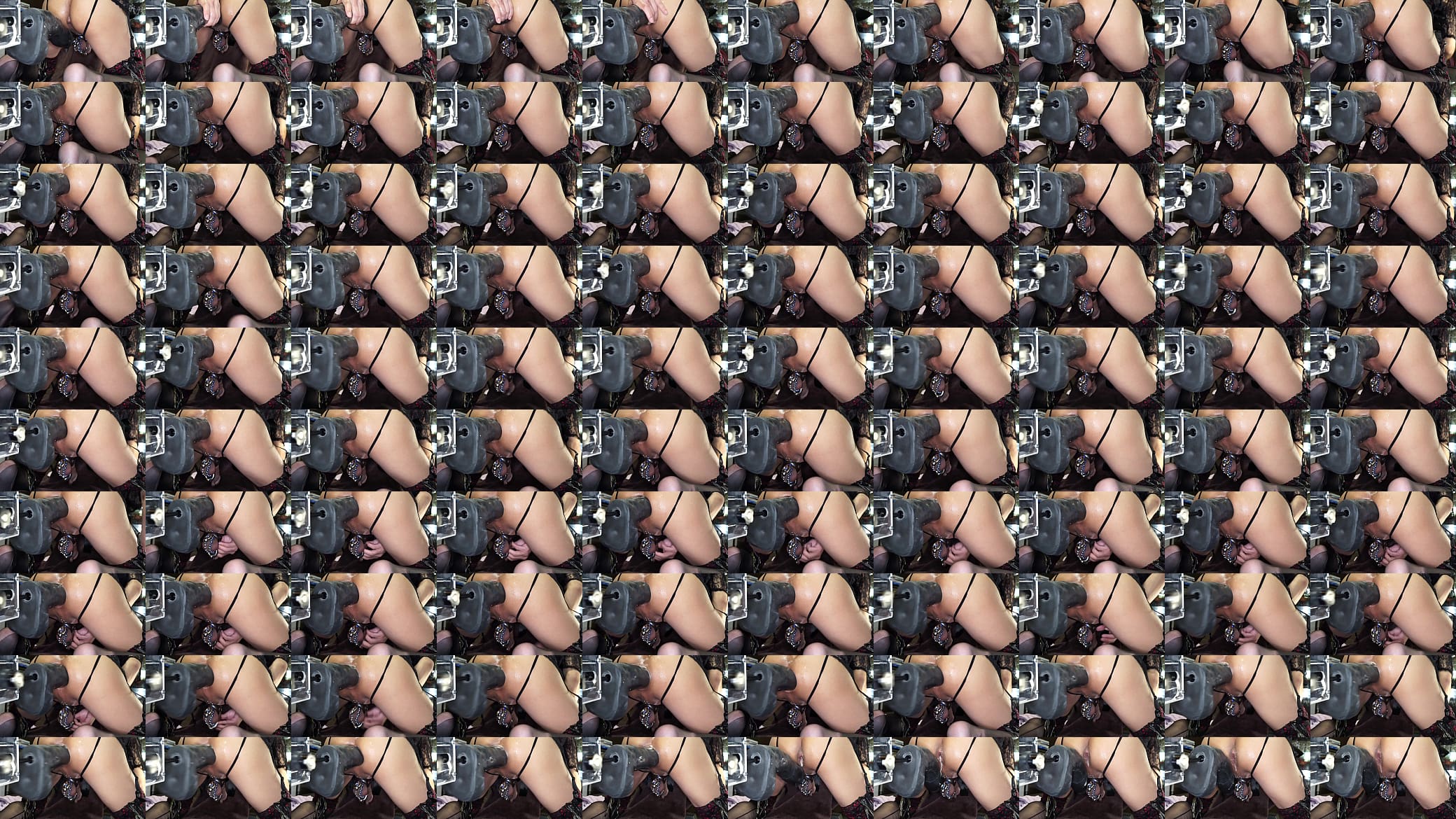 Machine fuck anal masturbation with Doc Johnson The Really Big Dick Dildo 预览图