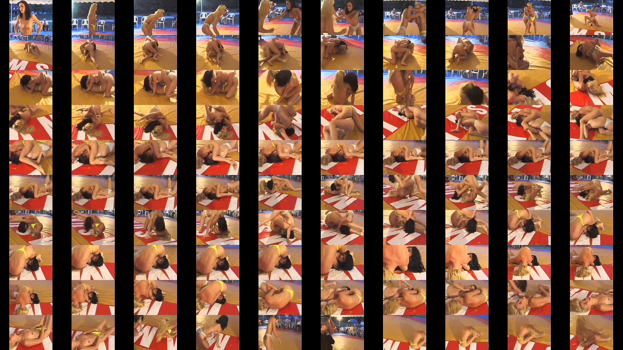 Blonde vs brunette topless catfight 03 预览图