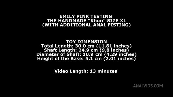 Emily Pink Testing The Handmade "Khun" Size XL (With Additional Anal Fisting) TWT027