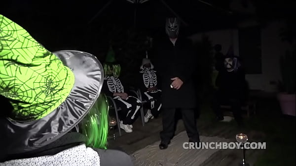 FUCKED BAREBACK FOR the halloween ceremeony with submission extrem in public for dimitri