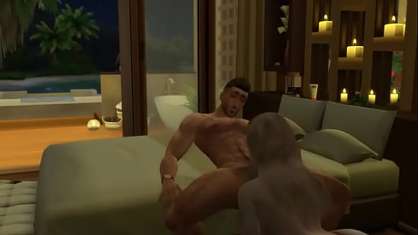 Hunky Sims 4 - Honeymoon Night Gone Wild (Sex, Sweat, and Cum)