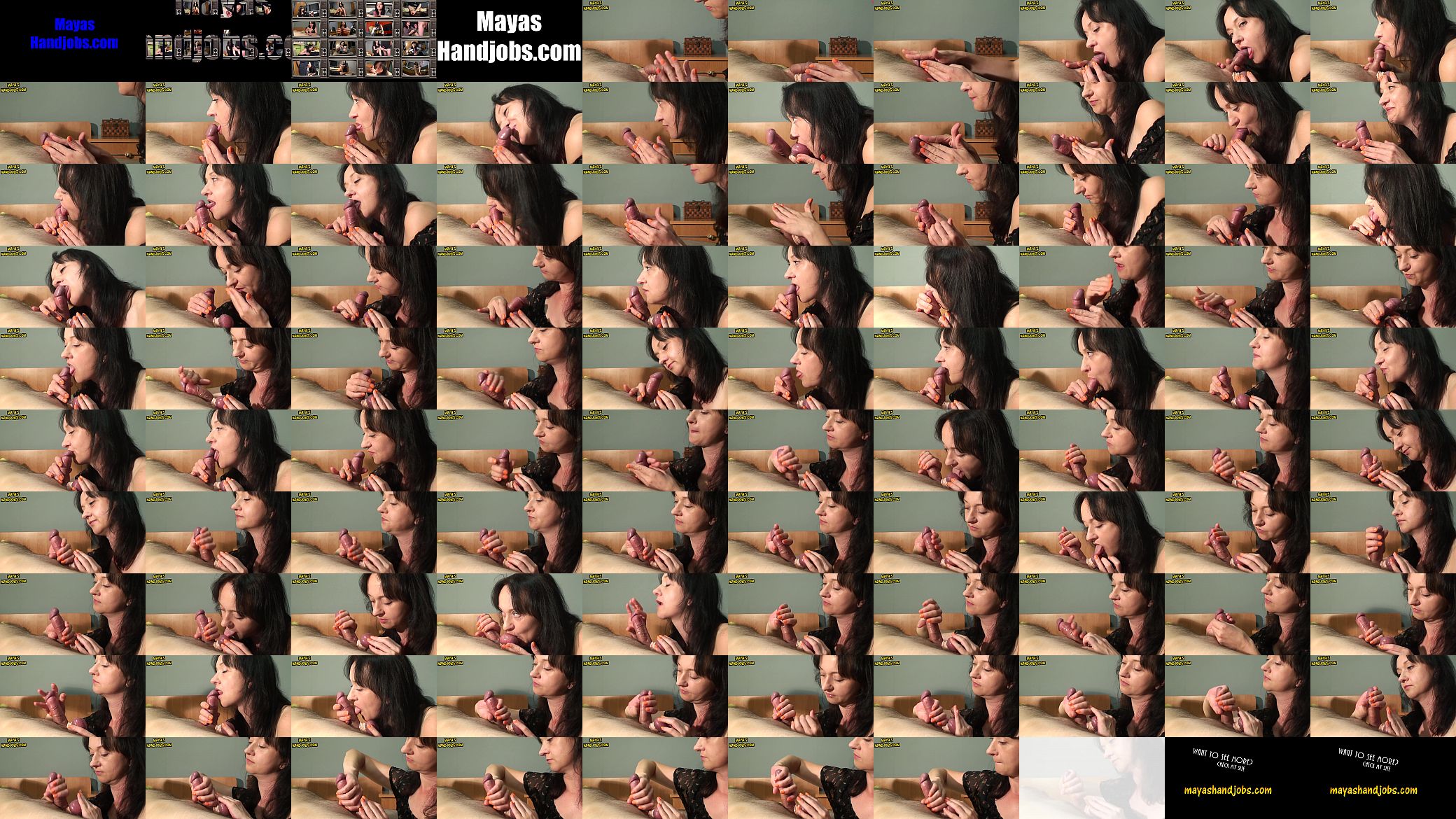 Maya edging his cock and squeezing and sucking his balls ruined orgasm 预览图