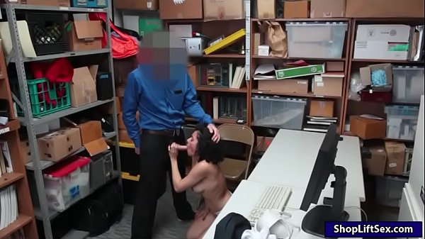 Curly hair babe caught stealing and pounded by LP officer