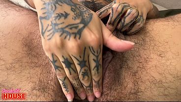 This very naughty married woman, who doesn't shave anything, gave her pussy and ass at the Cuckold House.