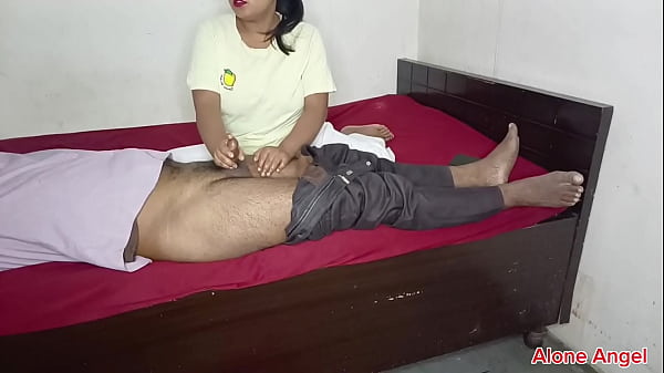 STEPSISTER oil Massage on dick after fuck innocent Brother