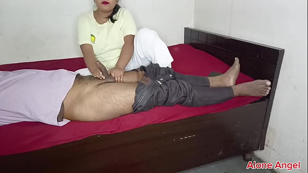 STEPSISTER oil Massage on dick after fuck innocent Brother