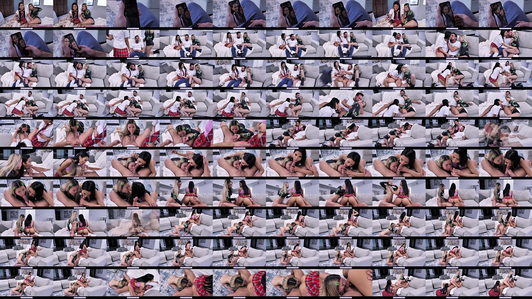 Horny Asian Teens Facetime Their Professor To Fuck 预览图
