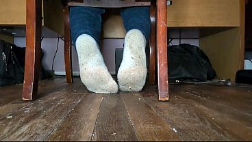 POV: Your Femboy Roommate Teases You with Their Soles (painted Version)