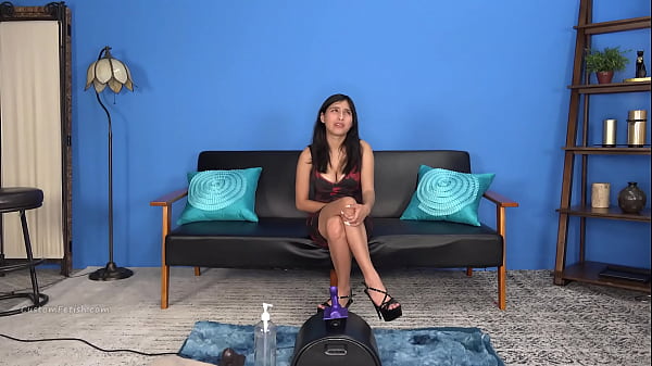 Dazz Rides the Sybian for the First Time 1 of 2