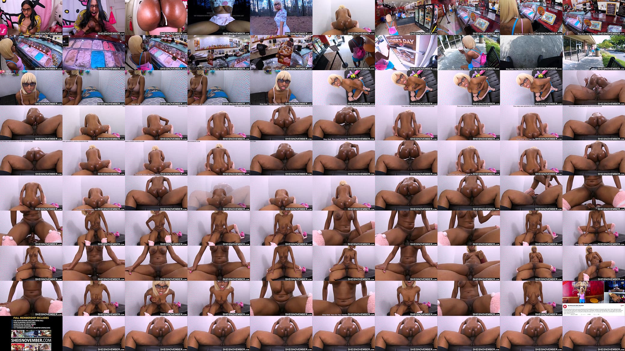 HD My Step Daughter Exchange Ice Cream For Painful Anal Sex With Me Reality Fuck, Busty Hot Ebony Whore Sheisnovember Saggy Big Boobs And Massive Dark Areolas Bounces During Anal Riding Cowgirl With Big Cock Deep In My Rectum on Msnovember 预览图