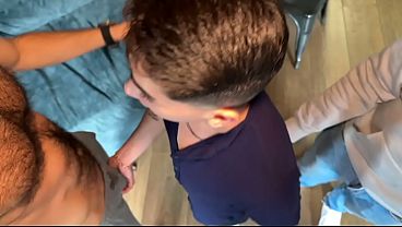 Two Huge Cocks inside Big Ass Twink
