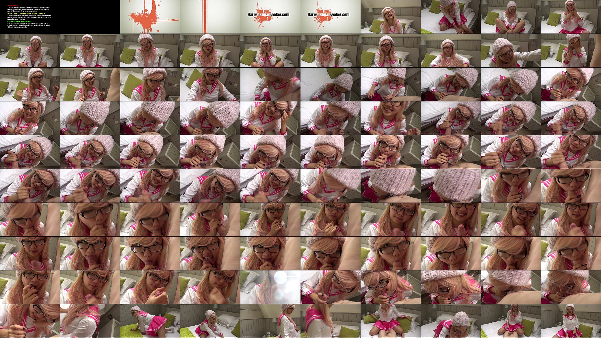 Pink Japanese cosplay blowjob 预览图