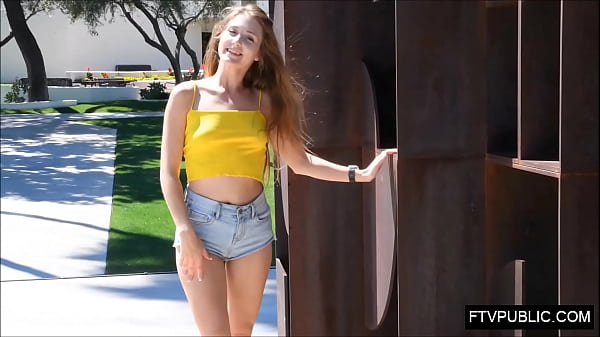 Teen pussy in public