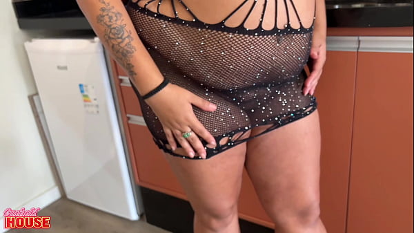 This plus-size married woman eagerly sucked two dicks and gave her ass in a threesome.