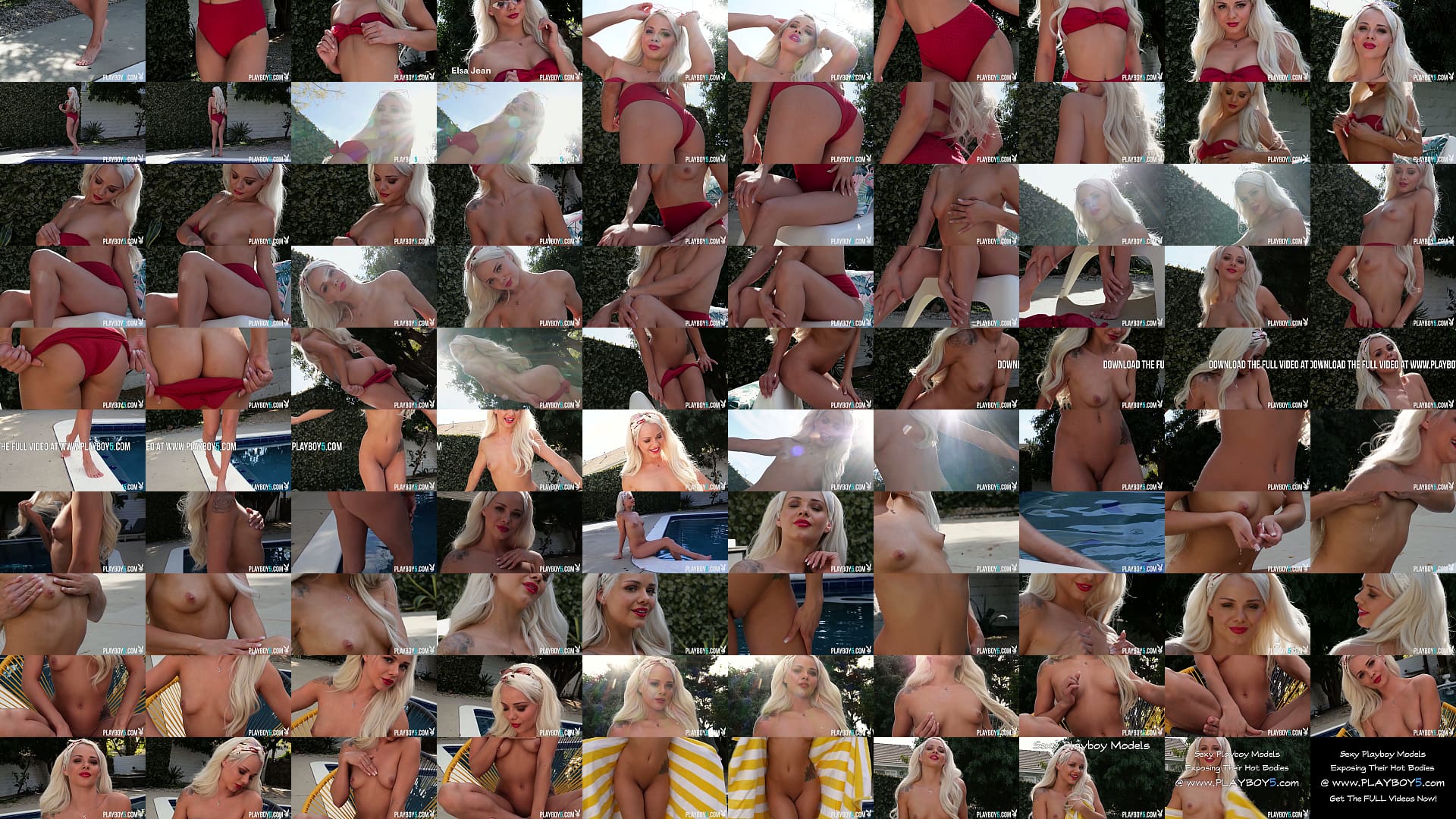 Blonde teen with big ass Elsa Jean solo softcore porn for Playboy 预览图