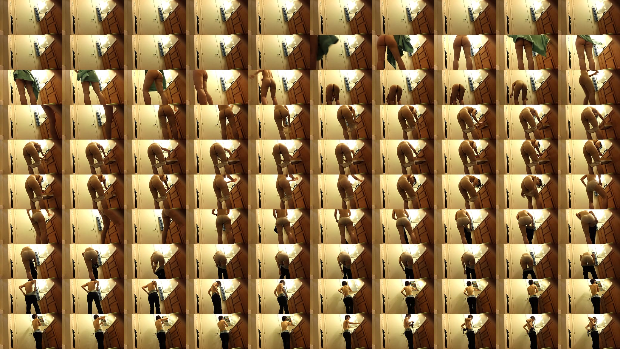 Sexiest girl changing clothes in changing room more in silvaporn.com 预览图
