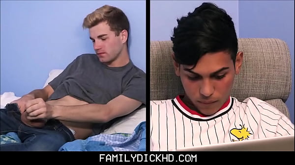 Download Video - Bear Step Dad Walks In On His Twink Step Son Fucking A Twink Latino Foreign Exchange Student And Joins In - Kristofer Weston&comma; Ariano