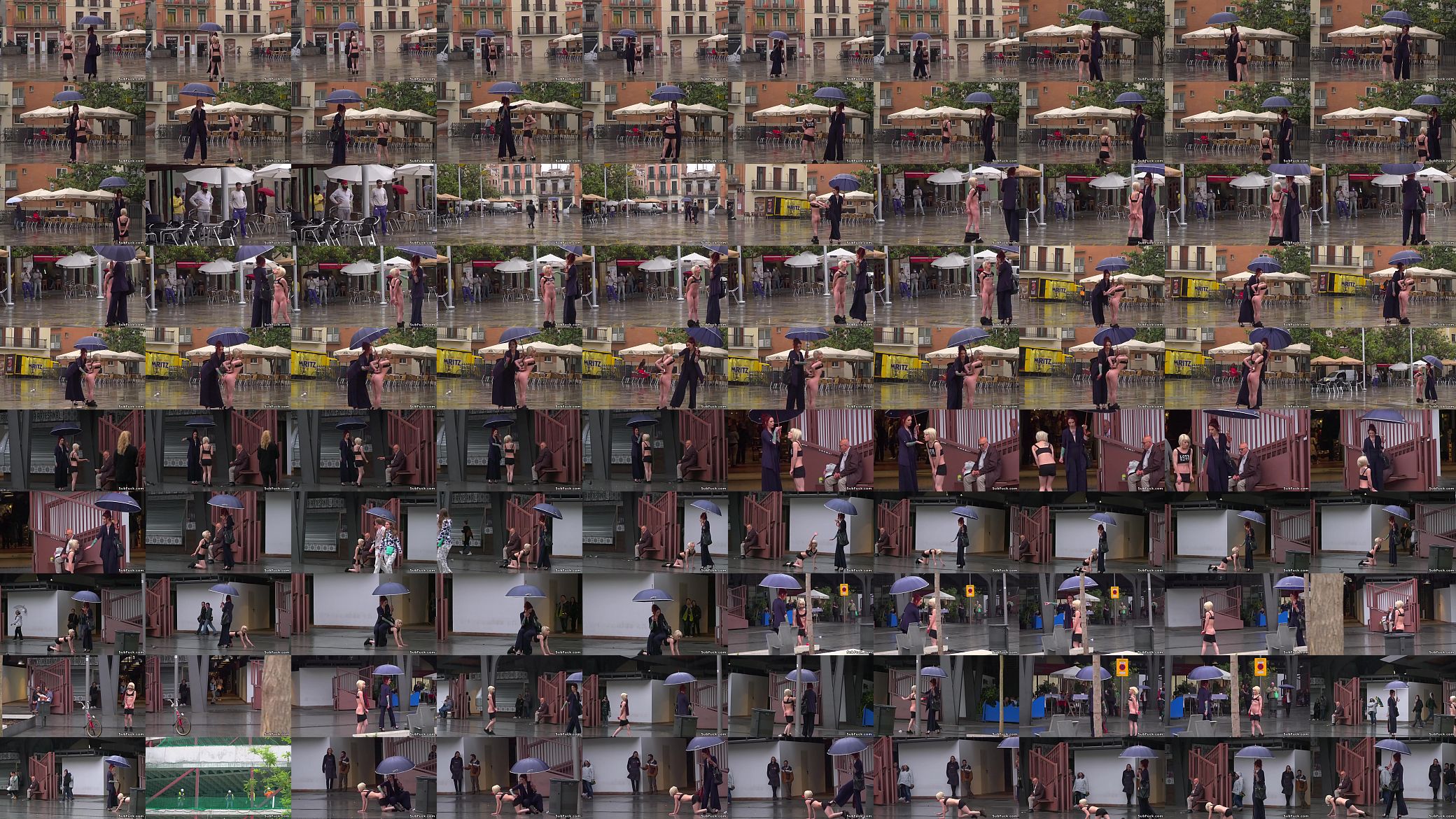 Petite blonde d. on the rain 预览图