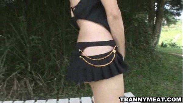 Download Video - Outdoors this sexy blonde pulls on her big cock