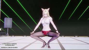 Download Video - &lbrack;MMD&rsqb; I Ren - Butt - Ahri Sexy Kpop Dance League of Legends Hentai Uncensored 4K 60FPS