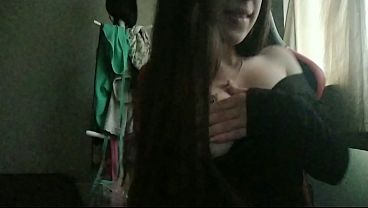 Fairy bliss horny as fuck touching herself and moaning until cumming