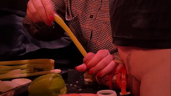 Girl screws a huge bolt into her neighbor's ass. (Full Video)