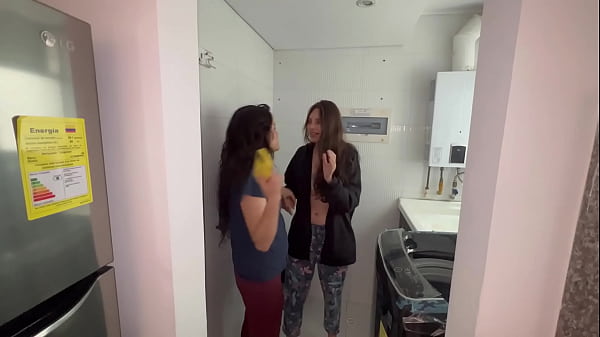 My girlfriend discovers me being unfaithful in a hot call while we have her in the guest room
