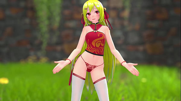 Chinese Girl M22 Hentai Undress Dancing Strip MMD 3D Blonde Hair (CLIP)