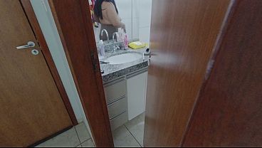 Puta Interior Tomando Banho - Filmei Essa Puta Deliciosa