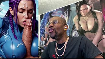Zero Suit Samus Making A Long Hard Gooner Cock Cum, AI Generated