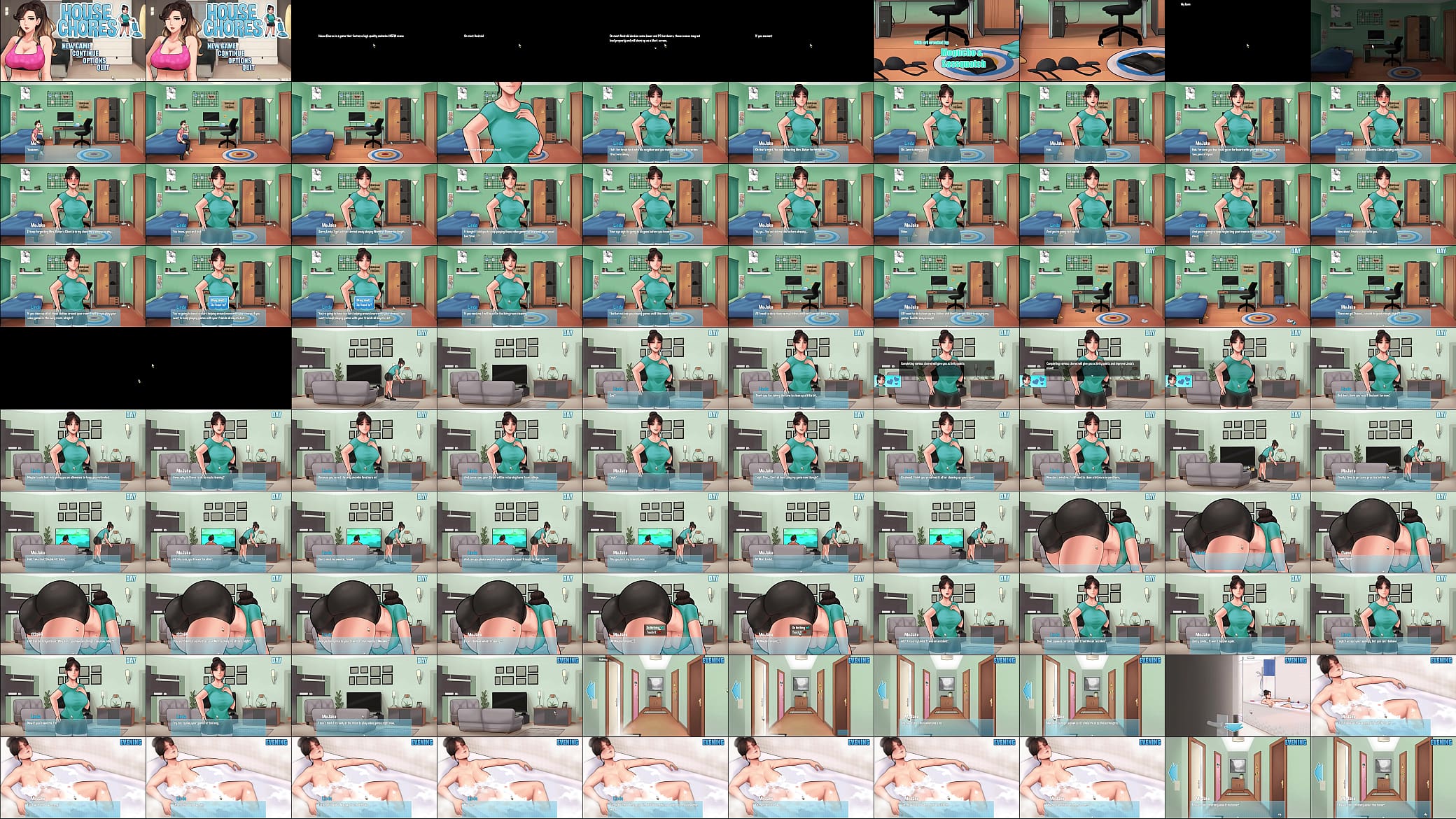 House Chores pt. 1. - Spying on maid taking a shower || Babysitter caught me masturbating 预览图