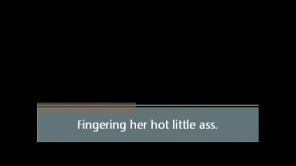 thumb fingering her ass