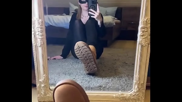 How much would you like to test of my sweaty nylons?•Full video only on #blacknylon #boots #feet #n ...