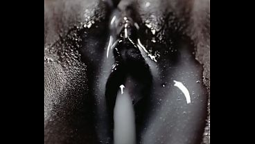 Ebony Belly Inflation - Massive Cumflation Sex