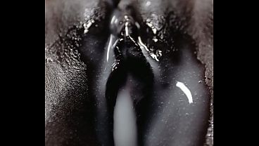 Ebony Belly Inflation - Massive Cumflation Sex 30 sec